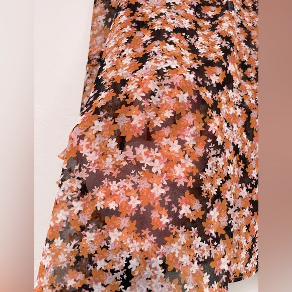 NWT Sanctuary Floral Pin Tuck Blouse sz XL - Picture 5 of 10